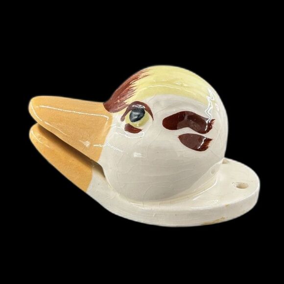 Art Pottery, Duck Head Apron or Towel Hanger , Smith Western Japan 5"L x 3"W - Picture 7 of 9